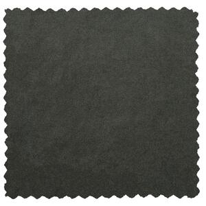 Hoorns Merton grafit fekete bársony lábzsámoly 90 x 90 cm