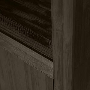 Hoorns Kitai sötétbarna fenyő könyvespolc 230 x 78 cm