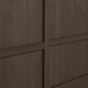 Hoorns Kitai sötétbarna fenyő komód 140 x 40 cm