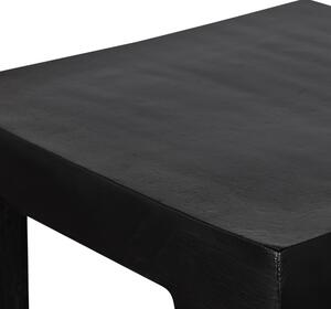 Hoorns Wembo fekete fém oldalasztal 34 x 34 cm