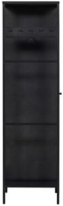 Hoorns Matt fekete fém szekrény Venom 180 x 80 cm