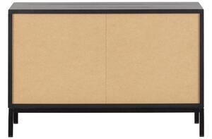 Hoorns Fekete fenyő komód Inara I. 81 x 35 cm fém talppal