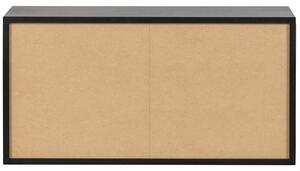 Hoorns Inara fekete fenyő komód 81 x 35 cm