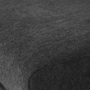 Hoorns Coulee sötétszürke szövet lábzsámoly 100 x 100 cm