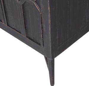 Hoorns Morten fekete fenyő szekrény 210 x 60 cm