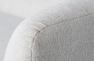 Hoorns Fehér szövet háromszemélyes kanapé Kargo 240 cm