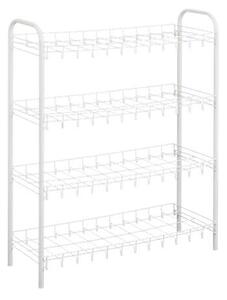 Metaltex Shoe cipőtartó, 4 polcos, 64x23x80, fehér MX365504