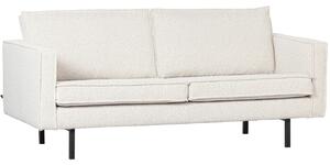 Hoorns Fehér szövet kétüléses kanapé Raden 190 cm