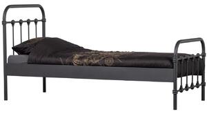Hoorns Messie fekete fém ágy 90 x 200 cm