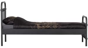 Hoorns Messie fekete fém ágy 90 x 200 cm