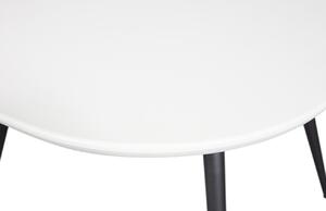 Hoorns Tatu szürke kőris étkezőasztal 130 x 130 cm fém talppal