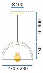 Mennyezeti lámpa APP1216-1CP