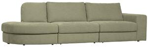 Hoorns Flaireen 298 cm zöld szövet háromszemélyes kanapé, jobb