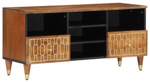 Tömör mangófa TV-szekrény 100 x 33 x 46 cm