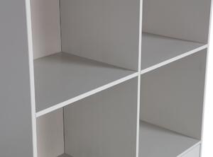 Hoorns Szürke-fehér fenyő könyvespolc Dona 160 x 107 cm