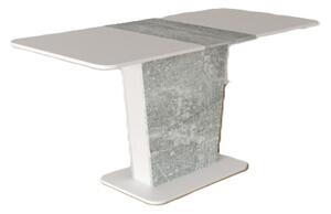Calipso bővíthető asztal 110cm (+35cm) x 70cm betonszürke fehér
