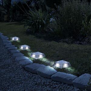 Kültéri LED leszúrható / fali fém Bora lámpa 10 cm – hideg fehér