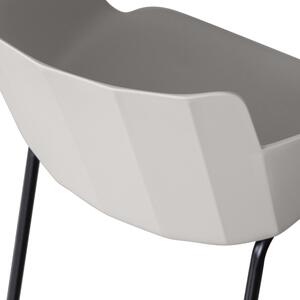 Hoorns Világosszürke műanyag kerti szék Flip