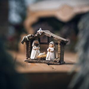 Karácsonyi Betlehem jelenet: kisded a jászolban – 2 féle