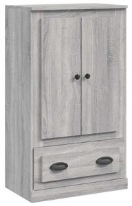 Szürke sonoma szerelt fa magasszekrény 60x35,5x103,5 cm