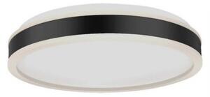 LED lámpatest , kerek , mennyezeti , 35 cm , 18W , természetes fehér , alumínium, fekete