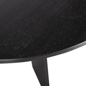 Hoorns Fredy fekete tölgy étkezőasztal 129 cm