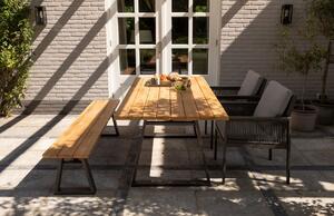 Hoorns Armilo teak kerti étkezőasztal 185 x 90 cm