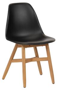 Hoorns Fekete műanyag kerti szék Bolm