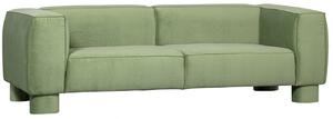 Hoorns Zöld bársony háromszemélyes Merro kanapé 240 cm
