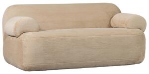 Hoorns Kimi bézs szövet kétüléses kanapé 183 cm