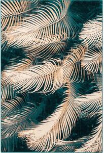 Petróleumkék gyapjú szőnyeg 133x180 cm Areca – Agnella
