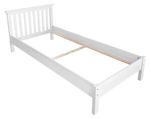 Egyszemélyes ágy TORINO 90x200 fehér lakk
