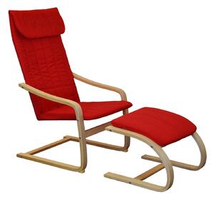 Fotel LISA piros K51