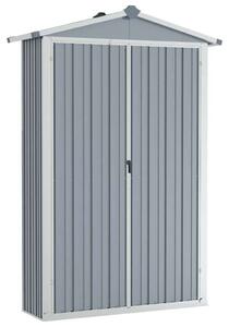 Kerti Fészer - Horganyzott Acél - Szürke - 107,5x46x183 cm