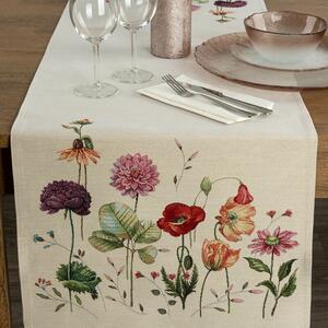 Mezei virágmintás gobelin asztali futó Többszínű 40x100 cm +/-5%