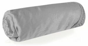 Nova3 pamut-szatén gumis lepedő Ezüst 100x200 cm +25 cm