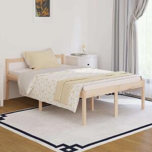 VidaXL Small Double tömör fenyőfa ágy időseknek 120 x 190 cm