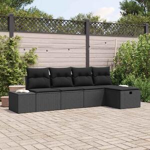 Kanapé Szett párnával 6 pcs polirattan