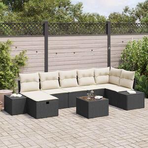 Kanapé Szett párnával 8 pcs polirattan