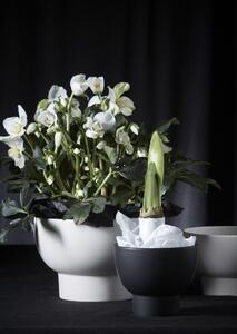 MEGAN fehér virágcserép készlet, 2 db