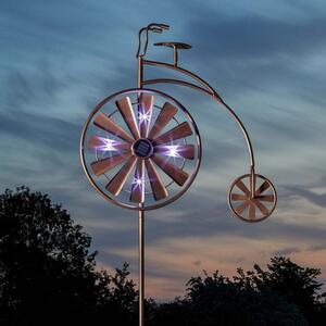 Kerti napelemes LED velocipéd kerékpár szélforgó világítás 130 cm