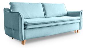 Világoskék kinyitható kanapé 225 cm Charming Charlie – Miuform