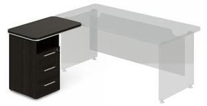 TopOffice beépített tároló, bal oldali, 90 x 55 cm, Wenge