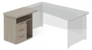 TopOffice beépített tároló, bal oldali, 90 x 55 cm, Driftwood