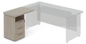 TopOffice beépített tároló, bal oldali, 90 x 55 cm, Driftwood