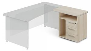 TopOffice beépített tároló, jobb oldali, 90 x 55 cm, Világos akác