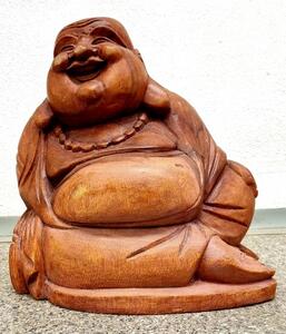 Fából készült Buddha szobor relax 27 cm