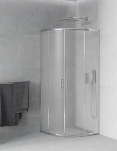 Mexen Rio zuhanykabin elhúzható ajtóval - 80 x 80 cm - tejüveg (863-080-080-01-30)