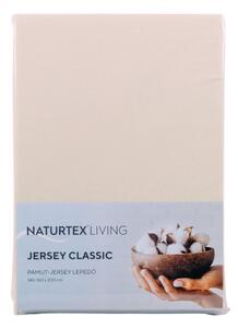 Jersey gumis lepedő 140/160x200 cm-es (barack)