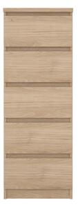 Natúr színű komód tölgyfa dekorral 40x111x50 cm Naia – Tvilum